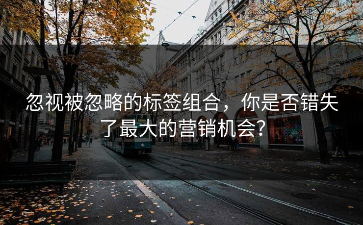 忽视被忽略的标签组合，你是否错失了最大的营销机会？