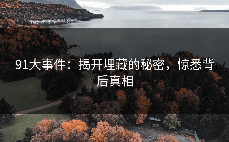 91大事件：揭开埋藏的秘密，惊悉背后真相